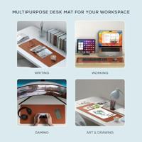 Satechi Vegan-leather premium desk mat - Brown - thumbnail