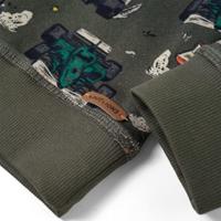 Kindertrui racewagensprint 116 kakikleurig - thumbnail