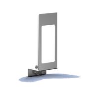 Mediqo-line MediQo-line afsluitplaat 1000ml+venster MQLP10E - RVS - thumbnail