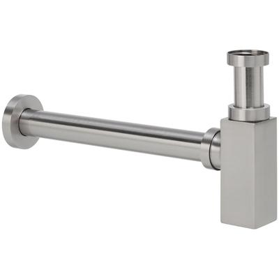 Wiesbaden Star Sifon - Vierkant - 5/4inch x 32mm - Geborsteld Staal