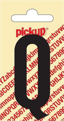 Plakletter Nobel Sticker zwarte letter Q amsterdam Pickup - Pickup
