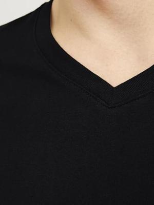 2-pack heren ondershirts V-hals - katoenen mannen T-shirts - Basic Slim fit