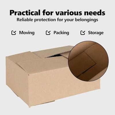 VidaXL Vouwdoos met opslag 50 pcs naturel 30 x 21,5 x 14 cm karton