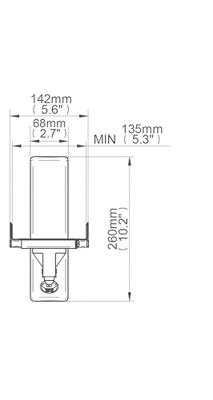 B-Tech BT77 Luidsprekerbeugel wit