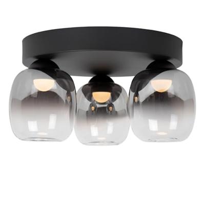 Lucide TAMINO - Plafonnière - LED Dimb. - 3x5,6W 3000K - Zwart