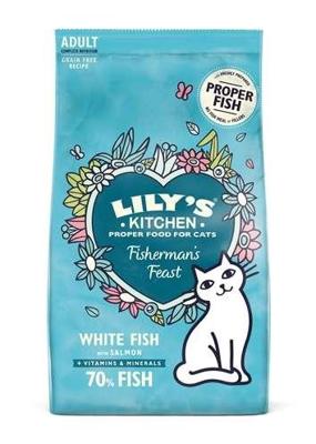 Lily's Kitchen Adult witvis met zalm kattenvoer 4 x 2 kg Lily's Kitchen Adult witvis met zalm kattenvoer 4 x 2 kg