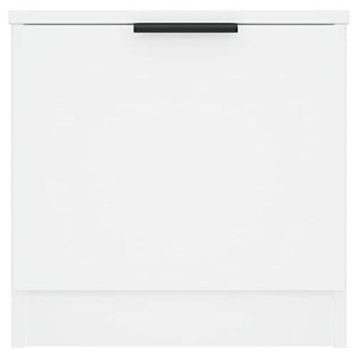 Nachtkastjes 2 st 40x39x40 cm wit