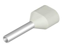 Weidmüller 9037660000 Dubbele adereindhulzen 2.5 mm² Deels geïsoleerd Grijs 100 stuk(s) - thumbnail