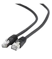 S/FTP Cat6A patchkabel LSZH, zwart 1 meter - thumbnail