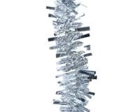 lametta guirlande glans breed zilver - thumbnail