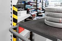 Beschermingsprofiel Durable S20 recht 1m geel zwart | 5 stuks - thumbnail