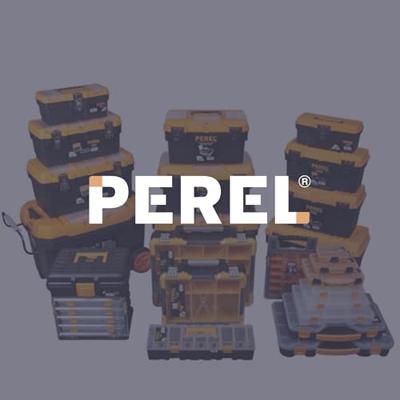 Perel gereedschapskoffer, ft 41 X 20,9 X 19,5 cm, 16,7 l, leeg geleverd, zwart/geel Perel gereedschapskoffer, ft 41 X 20,9 X 19,5 cm, 16,7 l, leeg geleverd, zwart/geel