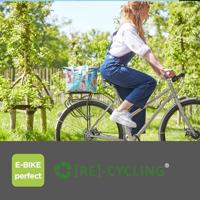 Basil bloom field fietshandtas - duurzaam, waterdicht, blauw - thumbnail