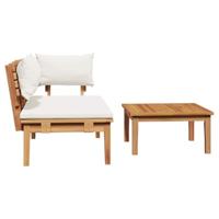 Tuinbank 2 pcs Bruin Massief teakhout - thumbnail