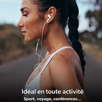 Tnb ESCURVWH Lightning-hoofdtelefoon, gebogen, wit - thumbnail