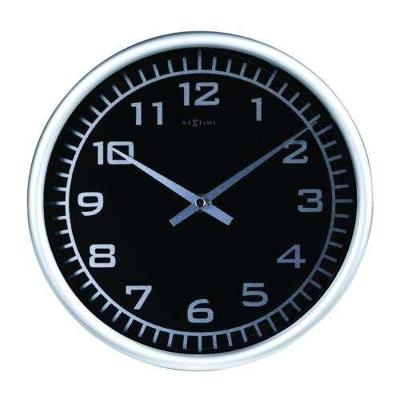NeXtime klok 2953 blacky, ø 25 cm, wall, black