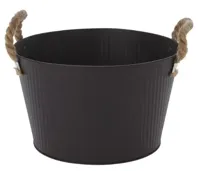 BLOEMPOT 15CM ZWART - thumbnail