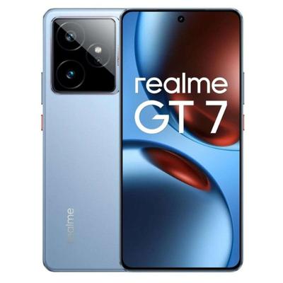 realme GT7 5G smartphone, 12 + 512 GB, 7000 mAh batterij, 120 W opladen, Dimensity 9400e chipset, IMX906 50MP camera, AI Planner, 6000nits Pro-Esports 120Hz display, IP69, blauw, Amazon exclusief
