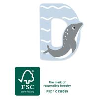 Small Foot - houten dieren kinderletter - d - thumbnail