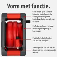 Brennenstuhl Professional Bouwplaats kabelhaspel | KA 3210 5 | IP44 | 33m | H07BQ-F 3G2.5 - 9202330210 - thumbnail