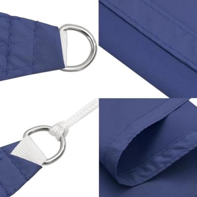 VidaXL Schaduwdoek vierkant 3x3 m oxford stof blauw