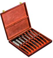 Bahco 424P-S8-EUR Steekbeitelset, 6,10,12,16,18,25,32,36 mm, in houten box - thumbnail