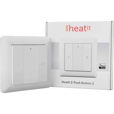 Wandschakelaar Z-Push Button 2 - Heatit- Zwave Wandschakelaar Z-Push Button 2 - Heatit- Zwave