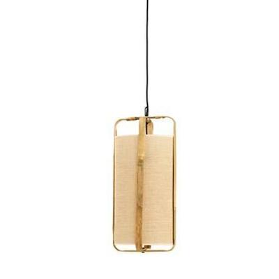 Light & Living Hanglamp 'Sendai' Jute en Bamboe, 32cm, kleur Naturel