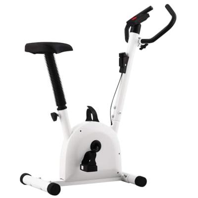 VidaXL Hometrainer met bandweerstand wit VidaXL Hometrainer met bandweerstand wit