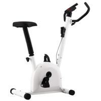 VidaXL Hometrainer met bandweerstand wit - thumbnail