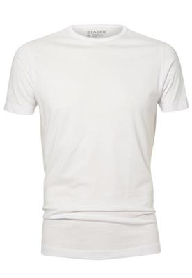 Slater Basic Fit T-Shirt Round Neck White Two Pack (art 7500)