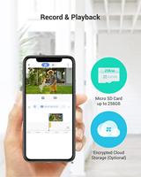 EZVIZ 1080p FHD Floodlight, Buiten Bewakingscamera met 2000 Lumen Verlichting, Tweeweg audio, 25m Nachtzicht, PIR Bewegingsdetectie, LC1C zwart - thumbnail