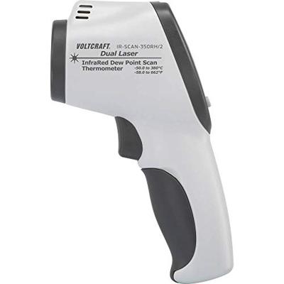 VOLTCRAFT IR-SCAN-350RH/2 Infrarood-thermometer Optiek 20:1 -50 - +380 °C Pyrometer, Dauwpuntscanner VOLTCRAFT IR-SCAN-350RH/2 Infrarood-thermometer Optiek 20:1 -50 - +380 °C Pyrometer, Dauwpuntscanner