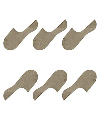 FALKE 3-paar Step High - heren footies met anti slip - Kousenvoetjes die niet afzakken - Sokken voor in loafers katoen