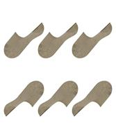 FALKE 3-paar Step High - heren footies met anti slip - Kousenvoetjes die niet afzakken - Sokken voor in loafers katoen - 50 - Beige - Onderbroek - - thumbnail