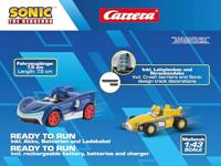 Carrera 370430021 Team Sonic Racing 1:43 RC auto met racebaan Elektro Straatmodel - thumbnail