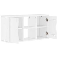 Tv-meubel wit 79x24x40,5 cm massief grenenhout - thumbnail