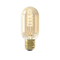 LED volglas Flex Filament buismodel lamp 220-240V 3,8W 250lm E27 T45x110 Goud 2100K Dimbaar Calex - Calex - thumbnail
