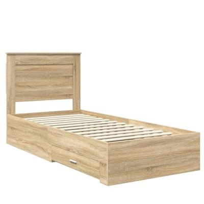 Bedframe met lade met hoofdeinde met opslag Bewerkt hout