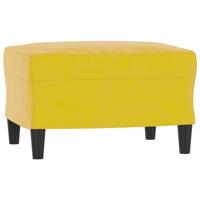 3-delige Loungeset met kussens fluweel geel - thumbnail