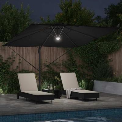 Roma Parasol Zwart 286 x 285 x 270 cm Aluminium en Polyester