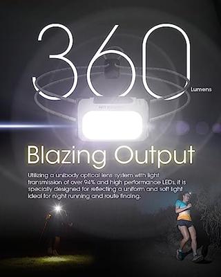 NiteCore NU21 schwarz Hoofdlamp LED werkt op een accu 360 lm NiteCore NU21 schwarz Hoofdlamp LED werkt op een accu 360 lm