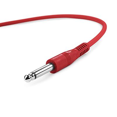 Adam Hall K3IPP0060SET Jackplug Audio Aansluitkabel [6x Jackplug male 6,3 mm (mono) - 6x Jackplug male 6,3 mm (mono)] 0.60 m Wit, Rood, Blauw, Groen, Geel,