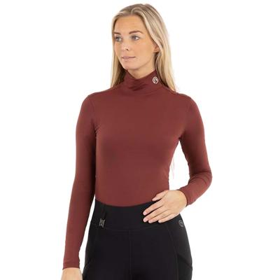 Anky Mockneck Shirt bordeaux maat:s
