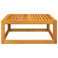 2-delige Loungeset met kussens massief acaciahout - thumbnail