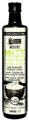 Amanprana Extra Vierge Kokosolie DeLuxe met 83% MCT 500ml, bio Amanprana Extra Vierge Kokosolie DeLuxe met 83% MCT 500ml, bio