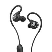 Jlab Audio Fit Sport 3 draadloze oordopjes, bluetooth oordopjes met flexibele oorhaakjes met geheugendraad, IP55 zweetbestendigheid, ruisisolatie en aangepast EQ3-geluid, zwart - thumbnail