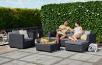 Salta chaise lounge loungeset antraciet - thumbnail
