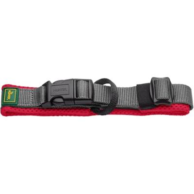 HUNTER Hondenhalsband Maldon, rood/grijs, Maat: L