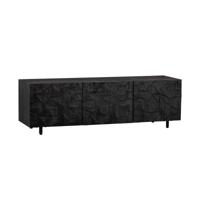WOOOD TV-meubel 'Counter' Mangohout, 160cm, kleur zwart - thumbnail
